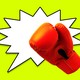 Illustration of a boxing glove hitting a speech bubble