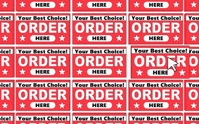 Illustration of a cursor checking boxes that read Best Choice