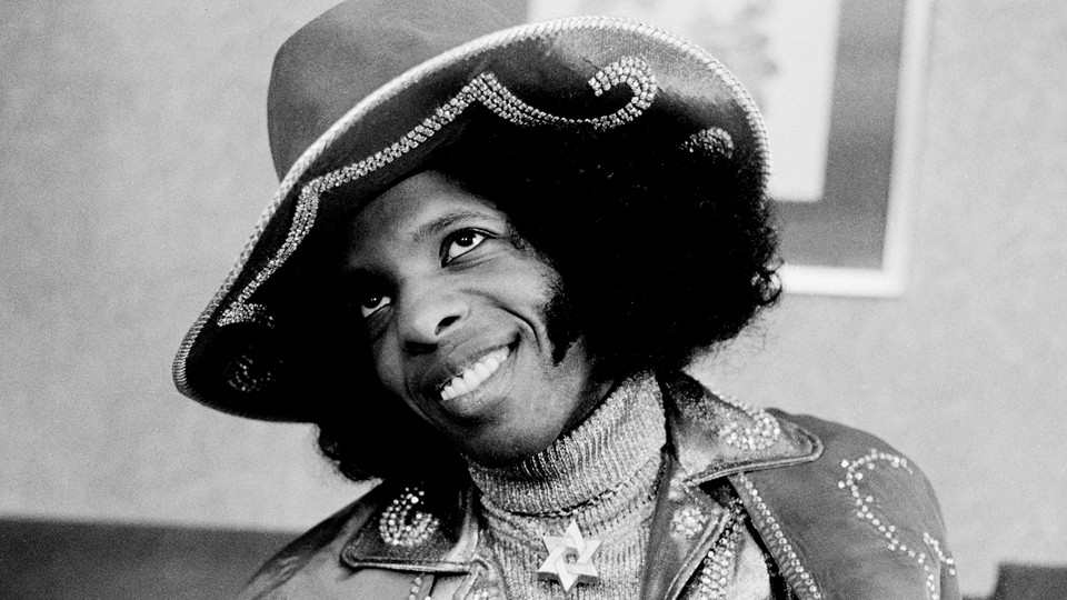 A photo of the singer Sly Stone