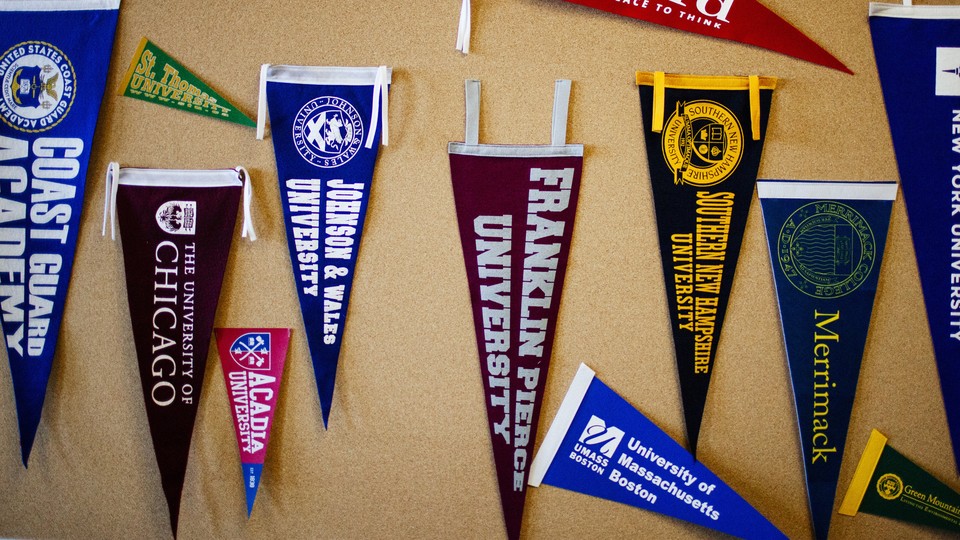 College flags
