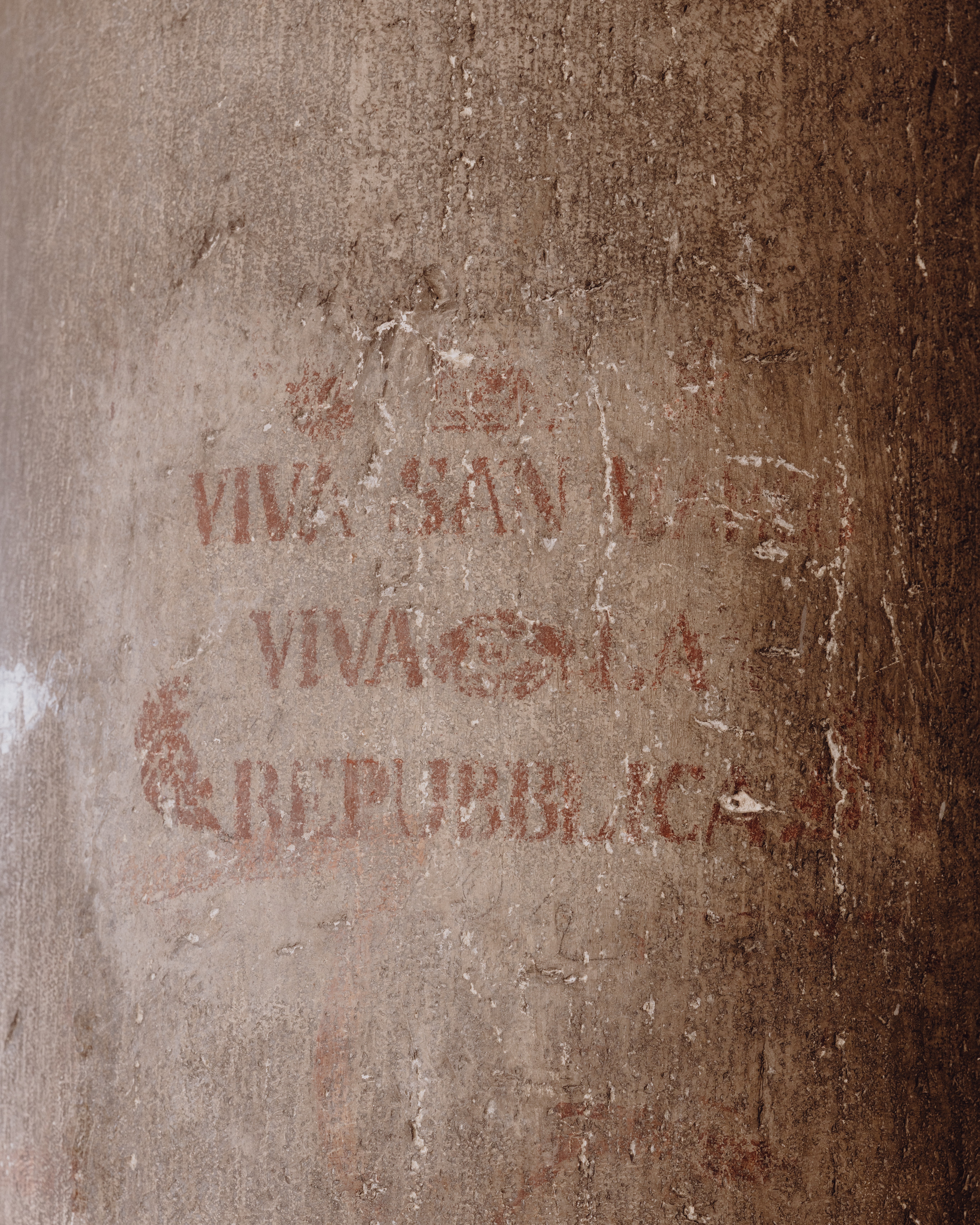 A detail of Roman graffiti