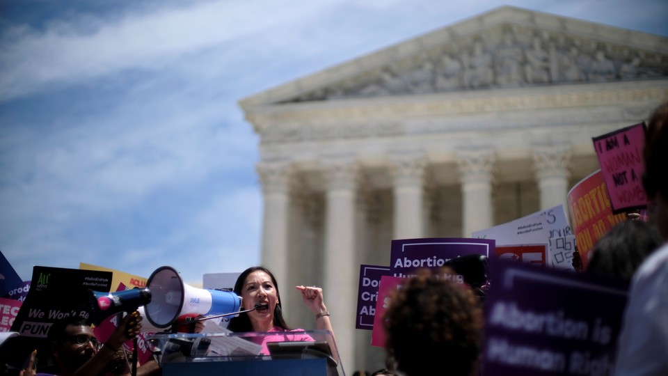 Planned Parenthood president Dr. Leana Wen speaks at a protest against anti-abortion legislation at the U.S. Supreme Court on May 21, 2019