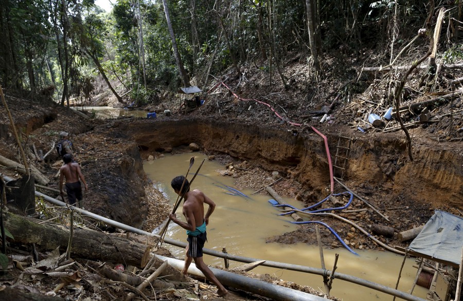 Combating Illegal Gold Mining in the  Rainforest With Maxar's…