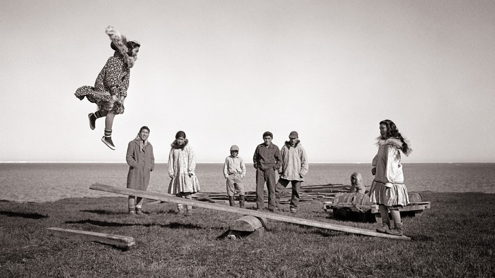 Children playing in Kotzebue, Alaska