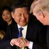 Chinese President Xi Jinping shakes hands with U.S. President Donald Trump.