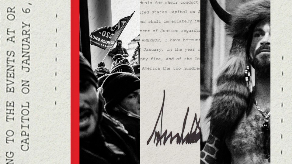 An illustration of January 6 insurrectionists