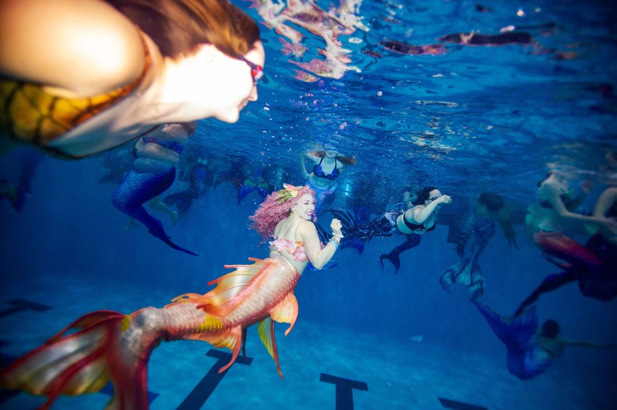 Photos of the Week Sea Dragon, Mermaid Convention, Inflatable Tank