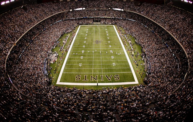 Inside the Superdome,Home of the Football Team New Orleans Saints