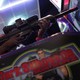 A toy gun in an arcade