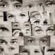 A collage of images of people's eyes