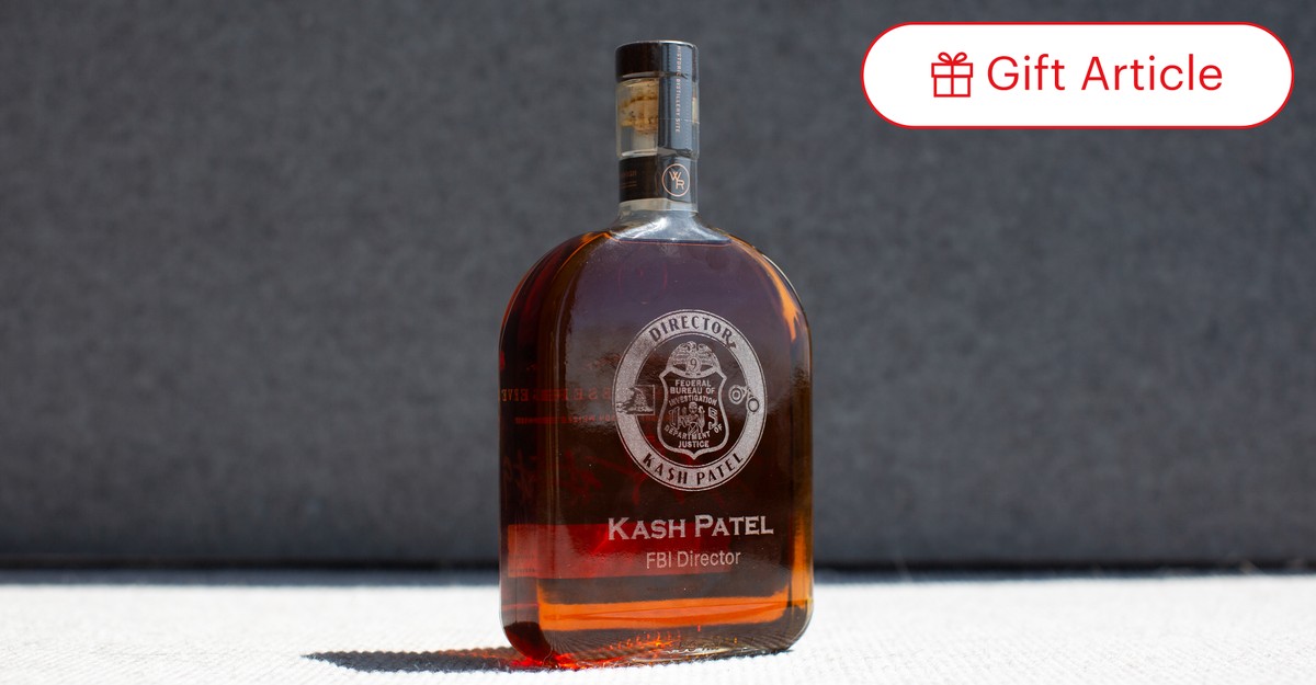 Kash Patel’s Personalized Bourbon Stash