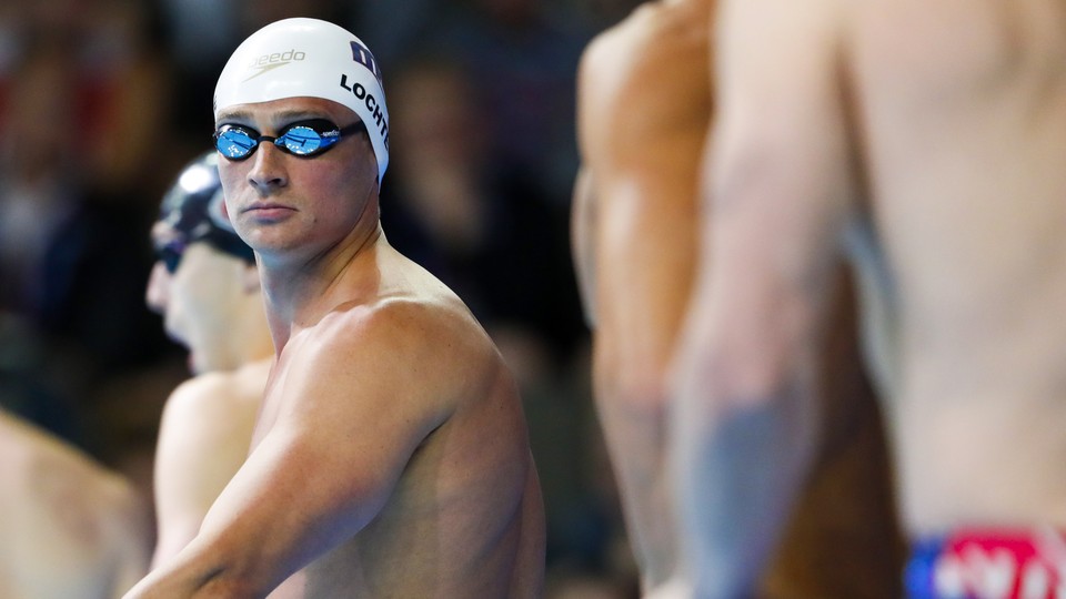 Swimmer Ryan Lochte at the U.S. Olympic Team Trials. 