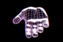 Illustration of a computerized hand