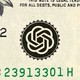 OpenAI's logo on a U.S. dollar