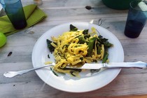 Pasta with CRISPR-edited cabbage