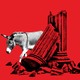 Illustration of a donkey next to a crumbling stone pillar