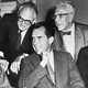 Republican leaders in 1960: Senators Everett Dirksen, Hugh Scott, Barry Goldwater, George Aiken, and Thomas Kuchel, with Vice President Richard Nixon