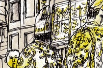 A detail from the cover of the New York Review Books edition of Kingsley Amis's <em>The Alteration</em>
