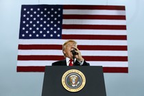 President Trump speaks about tax reform in Middletown, Pennsylvania.