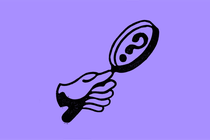 Illustration of a magnifying glass