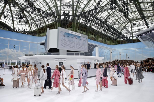 Project Runway: For Paris Fashion Week, Chanel Builds Itself an Airport ...