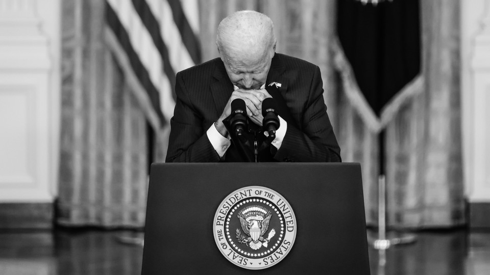 Joe Biden speaking at a press conference