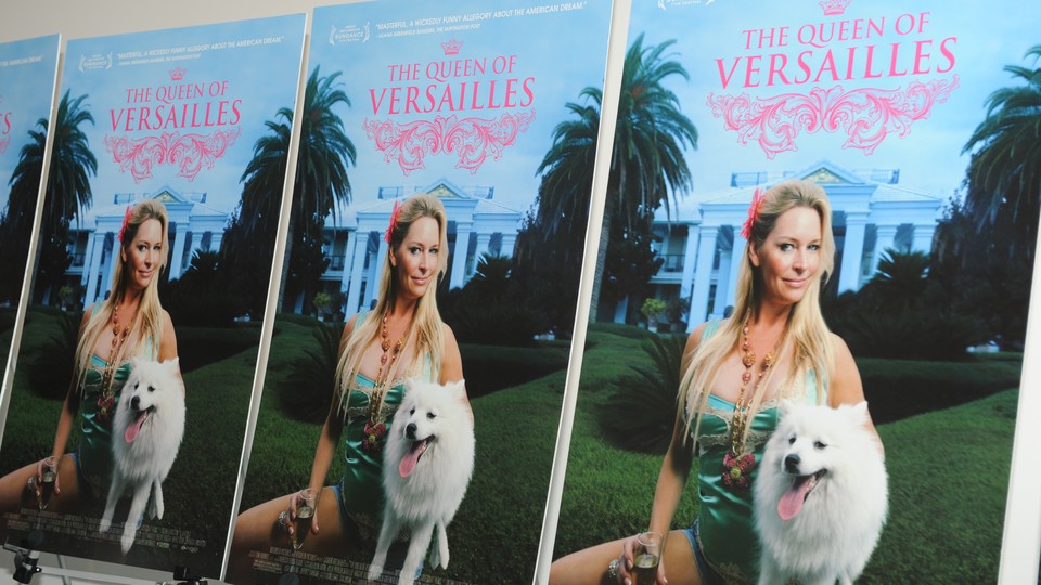 A series of photos showing the display for The Queen of Versailles