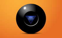 A magic eight ball reading "wrong question"