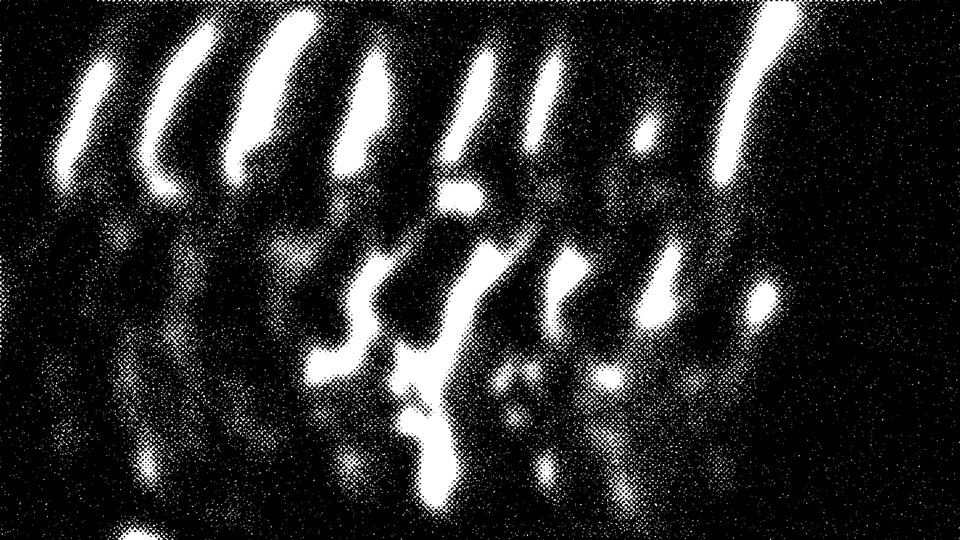 Human faces dissolving into dust