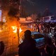 A photo of the protests in Iran