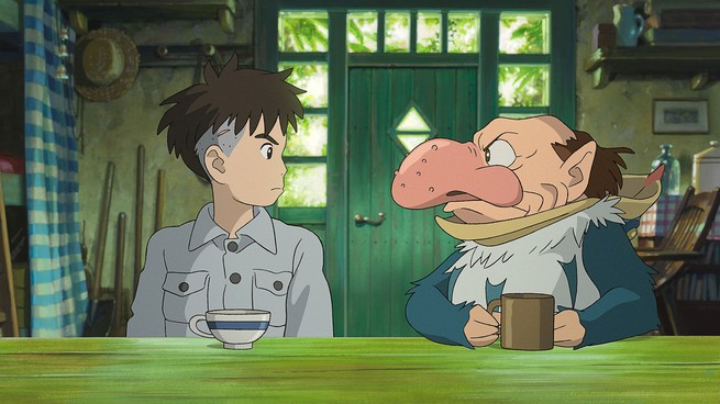 A still from The Boy and the Heron