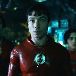 Ezra Miller as Barry Allen in ‘The Flash’