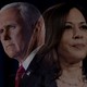 Photo illustration of Mike Pence and Kamala Harris
