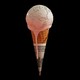 An illustration of a melting globe atop an ice cream cone that's wrapped in a dollar bill