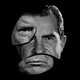 An illustration of Donald Trump's and Richard Nixon's faces melding.