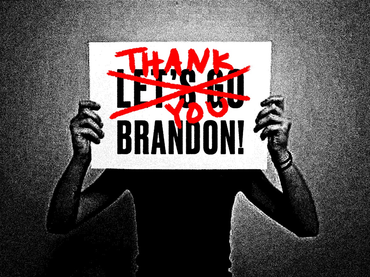 Lets Go Brandon Meme Lets go Brandon Gif Greeting Card