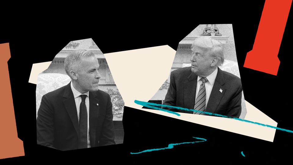 Donald Trump and Mark Carney