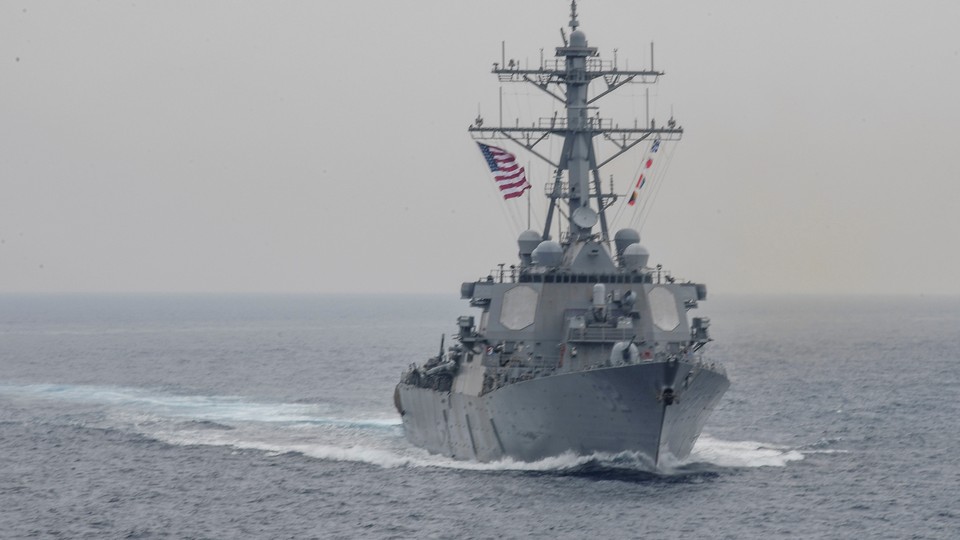 The USS Fitzgerald during a bilateral exercise in the Sea of Japan on June 1, 2017.