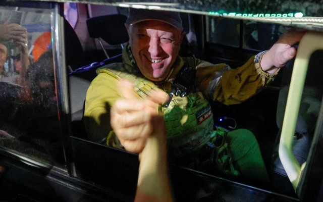 Prigozhin leaving Rostov-on-Don