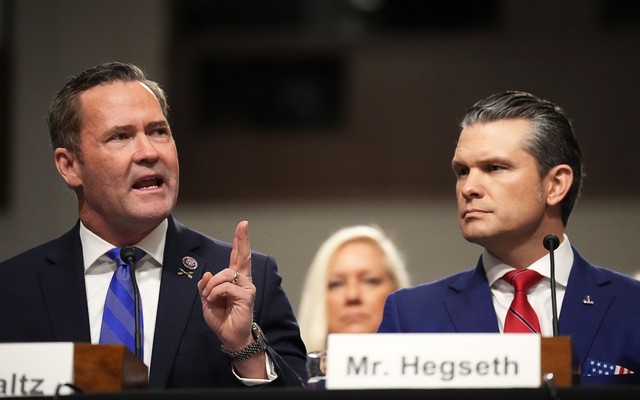 Pete Hegseth and Michael Waltz