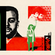 Graphic collage showing the Iranian flag, knives, and the journalists Pouria Zeraati and Masih Alinejad