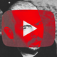 A black-and-white photo of Andrew Tate superimposed with the red YouTube logo
