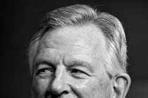 Black-and-white photograph of Senator Tommy Tuberville