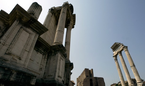 The Temple of Castori, in the old Forum in Rome