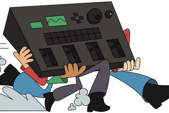 figures running away with a huge VG8