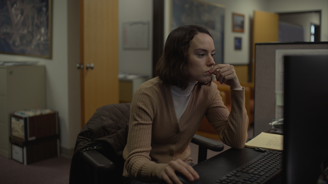 Daisy Ridley appears in a still from Sometimes I Think About Dying by Rachel Lambert, an official selection of the U.S. Dramatic Competition at the 2023 Sundance Film Festival.