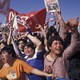 Chileans demonstrating for a "no" vote in the 1988 referendum that signaled the end of Pinochet's rule