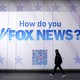 A person walks past the Fox News headquarters at the News Corp building in New York City on March 9, 2023.