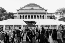 Pro-Palestinian students take part in a protest in support of the Palestinians amid the ongoing conflict in Gaza, at Columbia University in New York City, U.S., October 12, 2023.