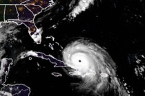 Hurricane Irma as seen from the GOES satellite